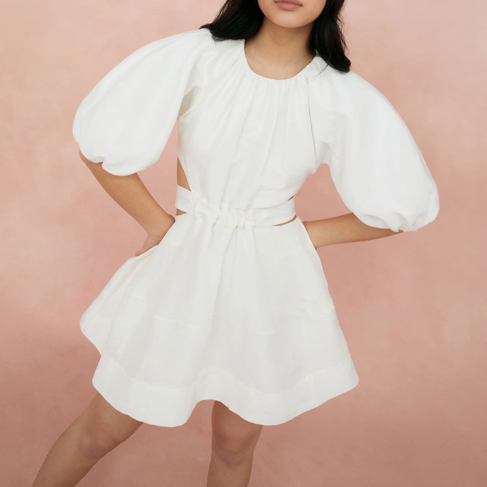 Aje Psychedelia Cut Out Mini Dress